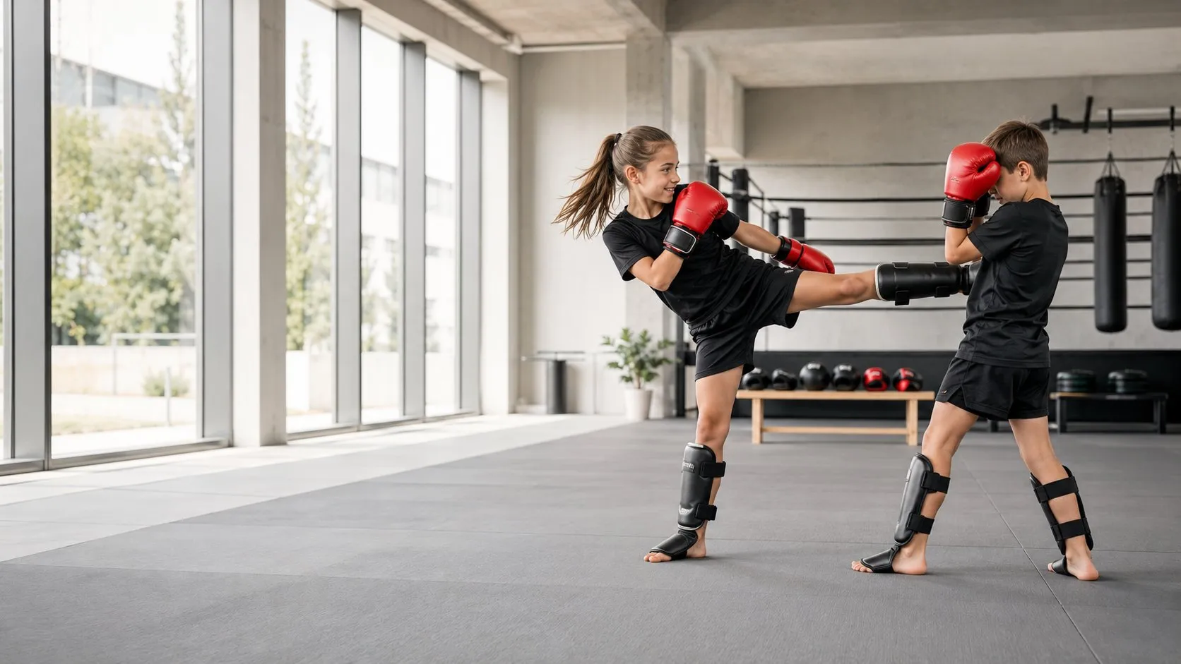 Kickboxen für Kids in der Kampfsportschule Neufahrn